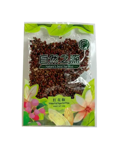 Sichuan Wild Peppar Röda Hel 50g NBH