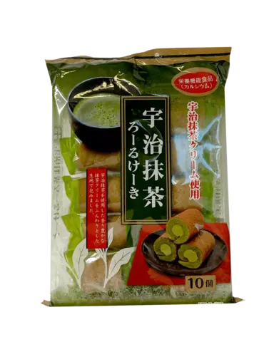 Mini Rullar Kakor Med Matcha Smak 170g Yamauchi Japan