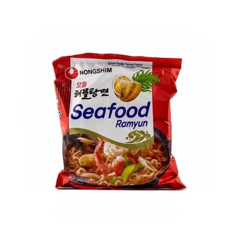 Snabbnudlar Seafood Ramyun 125g Nongshim Korea
