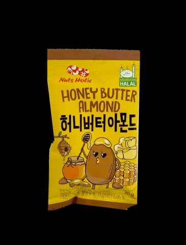 Mandel Med Honung Smak 240g (8x30g)/Förp Nuts Holic Korea