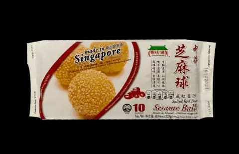 Sesambollar Friterad Fylld Med Saltad Rödbönspasta Fryst 228g Chinatown Singapore