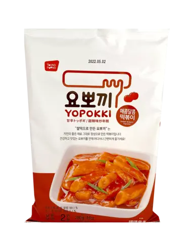 Snabb Riskaka Söt/Spicy Smak 280g Yopokki Korea
