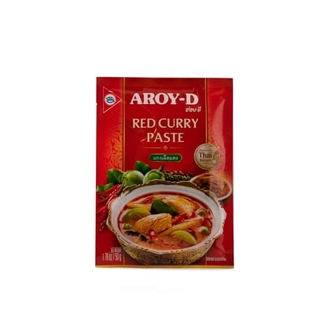 Röd Currypasta 50g Aroy-D Thailand