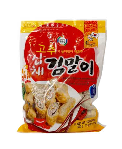 Vegansk Sjögräsrullar Med Stark Smak 500g - Surasang Korea
