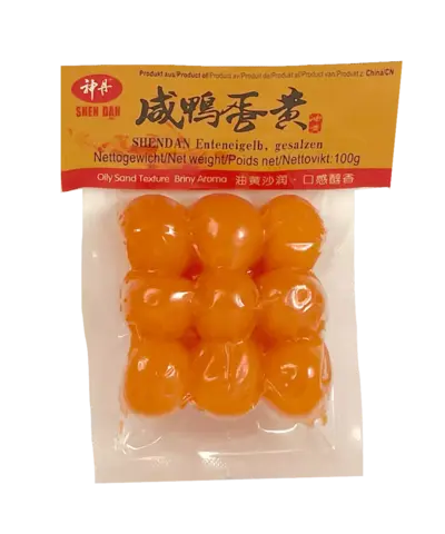 Saltad Anka Äggula Fryst 100g Shen Dan Kina