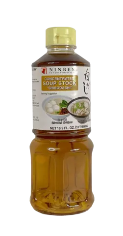Koncentrerad Sopplager, Tsuyu Soja med Dashibuljong-Ljus Shirodashi 500ml Ninben Japan