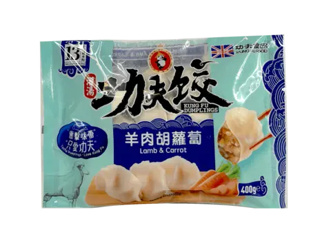 Dumpling Lamm/Morot Fryst 400g Kung Fu UK