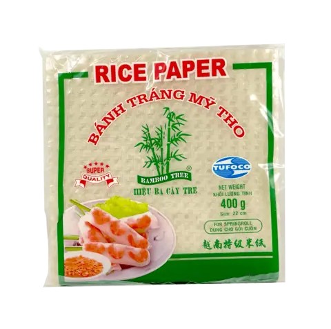 Rispapper Fyrkant 22cm 400g Bamboo Tree Vietnam