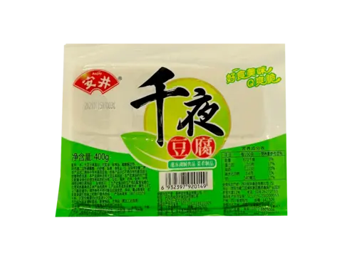 Defried Layered Beancurd Qian Ye Fryst 400g Anjoy Kina