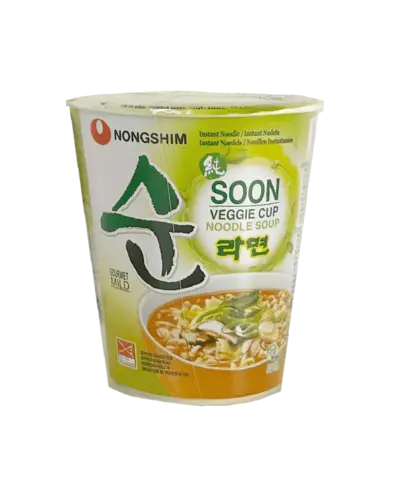 Snabbnudlar Cup Soon Veggie Smak 67g Nongshim Korea