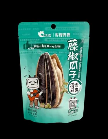 Solrosfrön Peppar Smak 108g Cha Cha Kina