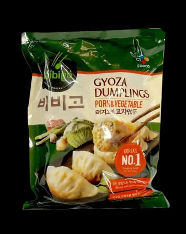Gyoza Med Fläsk/Grönsaker Fyllning Fryst 600g Bibigo Korea