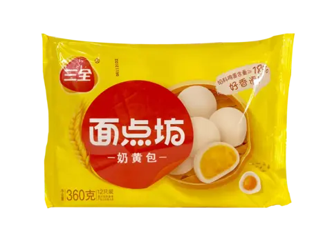 Ångade Bröd Med Custard i Fyllning Fryst 360g SQ Kina