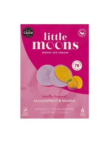 Mochiglass Passionsfrukt/Mango Fryst 192g Little Moons Storbritannien