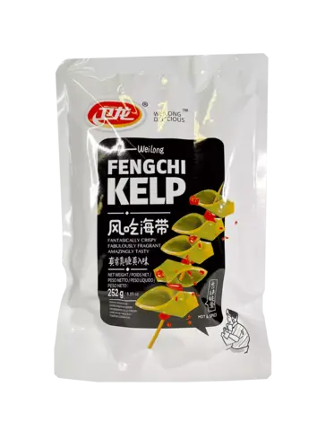 Fengchi Kelp Spicy Strips 252g FCHD Wei Long Kina