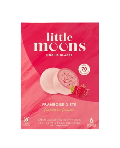 Mochiglass Hallon Smak Fryst 192g Little Moons Storbritannien