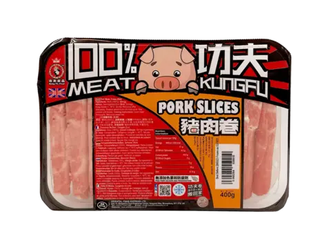 Fläskskivor För Hotpot/Grill/Wok Fryst 400g Kung Fu United Kingdom