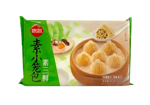 Xiao Long Bao Med Grönsaker Fyllning Fryst 450g Synear Kina