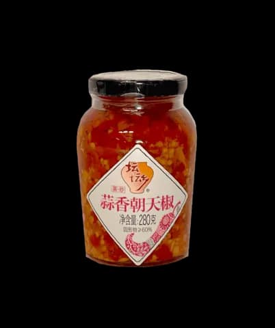 Hackad Chili (Duo Jiao) Med Vitlök 280g - Tantanxiang Kina