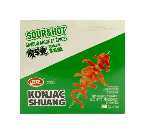 Konjac Snacks Surligt/Stark 360g MYS Wei Long Kina