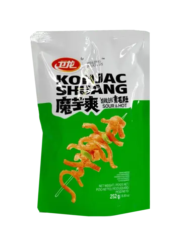 Konjac Snacks Surligt/Stark 252g MYS Wei Long Kina
