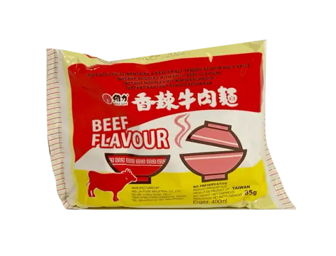 Snabbnudlar Biffbuljong Stark 85g Wei Lih Taiwan