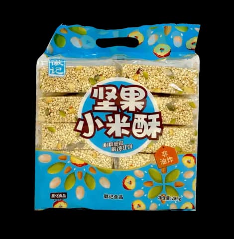 Millet Snack Bar Med Nötter 286g HBS Kina