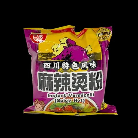 Snabb Vermicelli Med Stark Smak 105g Bai Jia Kina