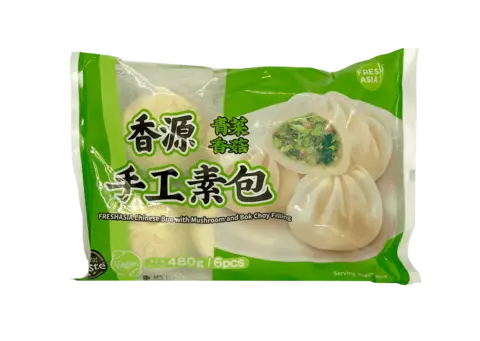 Kinesisk Bun Med Svamp/Pak Choi Fyllning Fryst 480g Freshasia Kina