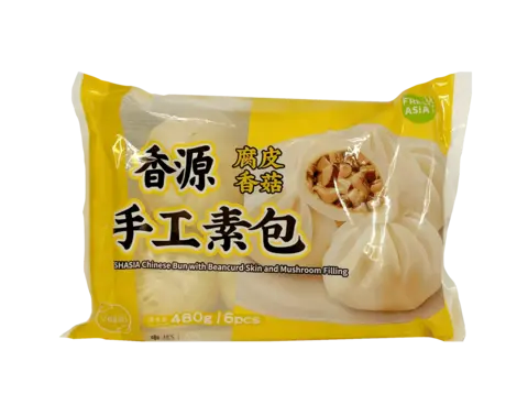 Kinesisk Bun Med Beancurd/Svamp Fyllning Fryst 480g Freshasia Kina