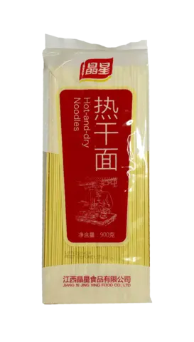 Alkalisk Nudlar Wuhan Style 900g Jing Xing Kina
