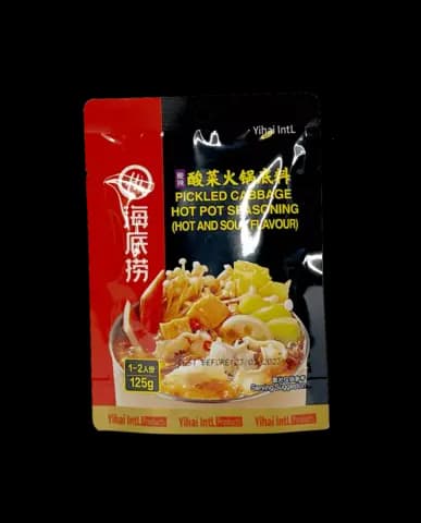 Inlagd kål Hot Pot Krydda 125g Haidilao Kina