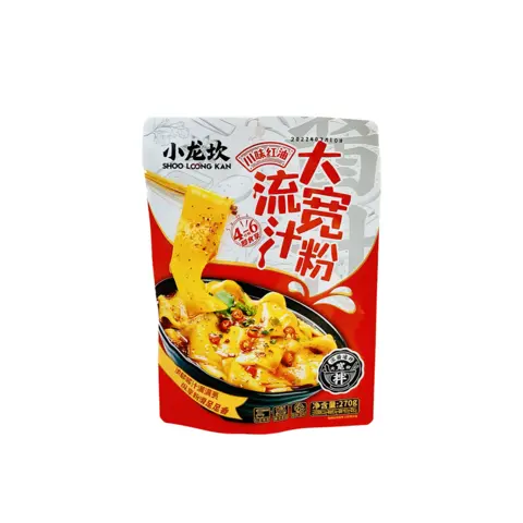 Breda Nudlar Med Sichuan Röd Olja Smak 270g Xiao Long Kan Kina