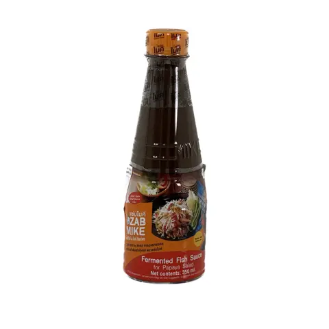 Fermented Fish Sauce[ Papaya Dressing] ZAB 350ml Zab Mike Thailand