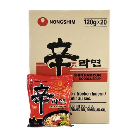 Snabbnudlar Stark Shin Ramyun 120gx20st/Krt Nongshim Korea