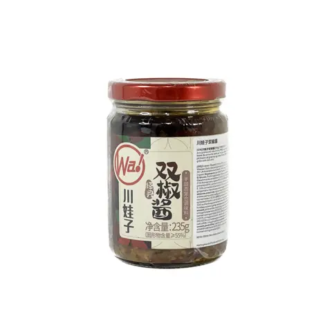 Chilisås 230g Dubbel pepparsås Chuan Wa Zi Kina