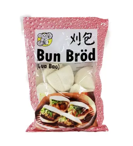 Ångande Baobröd/Gua Bao Fryst 513g Kina