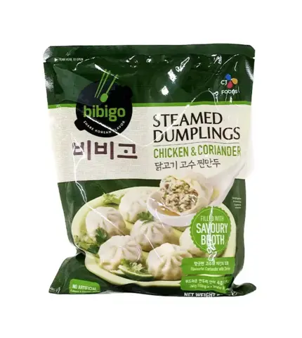 Ångande Bao Med Kyckling/Koriander Fryst 560g Bibigo Korea