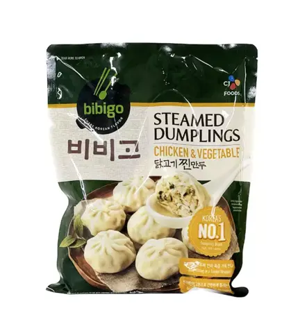 Ångande Bao Med Kyckling/Grönsaker Fryst 560g Bibigo Korea