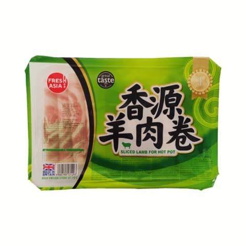 Lammskivor För Hotpot/Grill/Wok Fryst 400g Freshasia Food UK