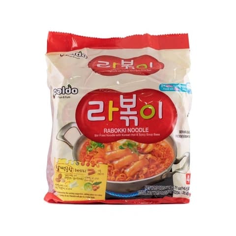 Snabbnudlar Stark 580g/145gx4påse Rabokki Paldo Korean