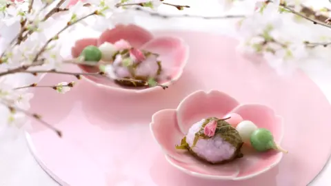 Japanese sweet mixed selection