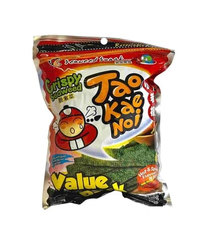 Snacks Sjögräs Hot/Spicy Smak 59g Taokaenoi Thailand