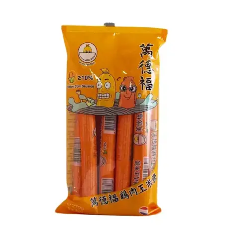 Korv Kyckling/Majs 30gx9st/Förp Wan De Fu Kina