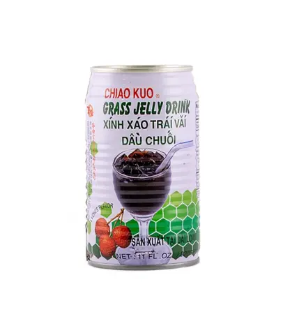 Gräsgelé Med Lychee Dryck 320g Chiao Kuo Taiwan