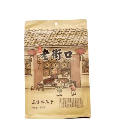 Solrosfrön Med Femkryddor Smak 500g Lao Jie Kou Kina