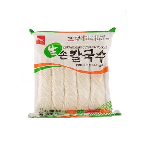 Nudlar Korean Knife-Cut Fryst 1kg Wang Korean