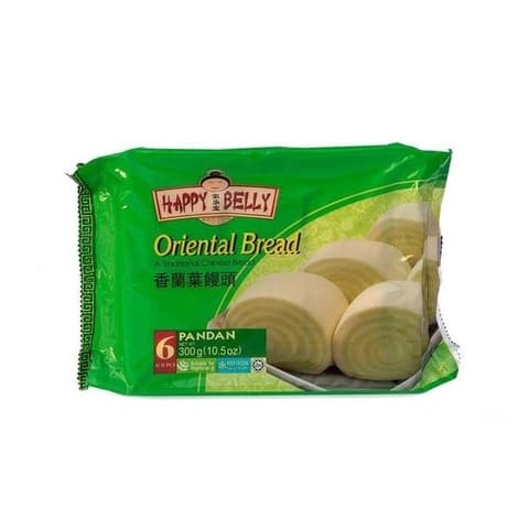 Bröd/Mantou Pandan Fryst 300g Happy Belly Brand Kina