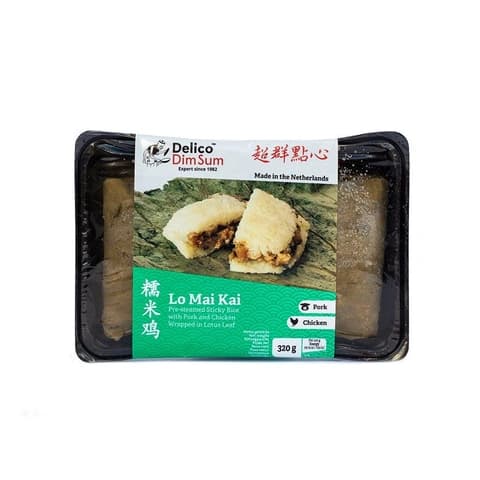 Lotus Blad Med Kyckling/Klibbgt Ris Fryst 320g Delico