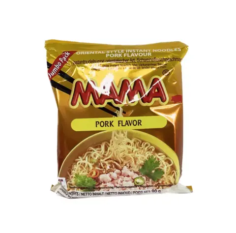 Snabbnudlar Fläsk Smak 90g Mama Thailand